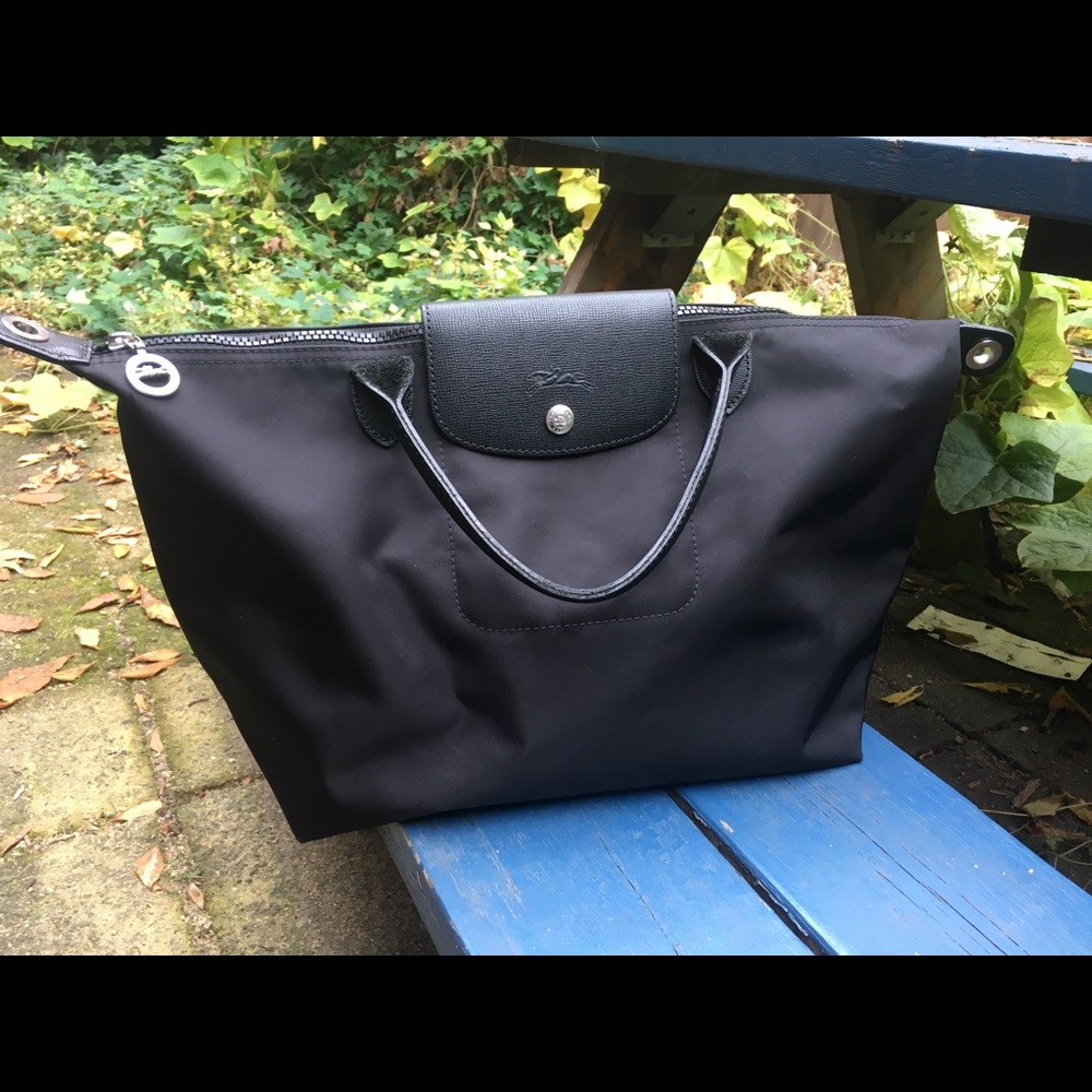 Black Longchamp Le Pilage Bag